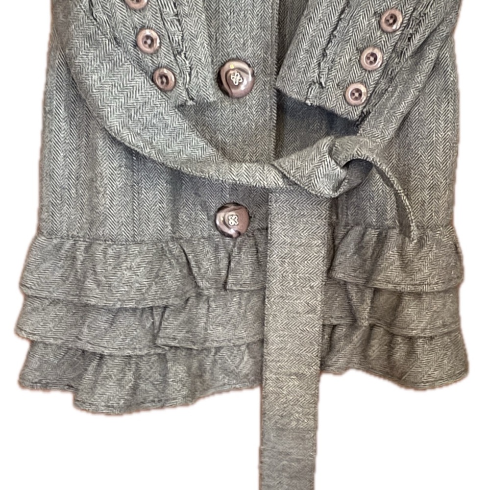 Nick & Mo Charcoal Herringbone Cardigan